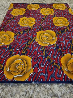 DESCRIPTION Red and Yellow Multicolor African Ankara Fabric. This is high quality African print is 100% cotton and it's 45 inches wide. It is used for making African Clothing, African quilts, & For Home decoration. FYI: Print is Double sided. The listing is for 2yards, 3yards, 6yards and Headwrap Each piece of fabric measures: 70-72in by 45in for 2yards 105-108in by 45in for 3yards 210-216in by 45in for 6yards 70in by 22in for Head wrap If you purchase more than one yard, you will receive one continuous piece. *If you require more than what I have listed, feel free to send me email. CARE INSTRUCTIONS:•DO NOT BLEACH•Hand wash with cold water and mild soap or Dry clean•Press with warm iron on the wrong side only. Color may be different due to your monitor Red Batik Print Cotton Fabric, Red Cotton Fabric With Batik Print, Red Cotton Fabric With Colorful Pattern, Red Cotton Fabric With Traditional Patterns, Traditional Red Cotton Fabric, Traditional Red Cotton Fabric And Notions, African Quilts, Clean And Press, Head Wrap Headband