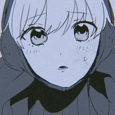 an anime character with white hair and blue eyes wearing a hoodie looking at the camera