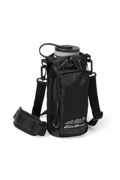 With its 53" padded shoulder strap and exterior zip pocket, this bottle holder makes it easy to stay hydrated during outdoor adventures. Holds up to a 35-oz bottle. Water Bottle Sling, Black Water Bottles, Bottle Sling, Water Bottle Bag, Water Bottle Holder, The Genius, Dog Gear, Bottle Bag, Denim Bag