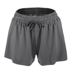 Item Function: 1. Women athletic running shorts with a wide elastic waistband that is stretchy and comfortable. 2. The pants are soft fabric for moisture absorption and ventilation takes care of your skin. 3. Flowy running shorts are perfect for athletic, gym, yoga, fitness, training, dance, tennis, biker, swim, board, cycling, and workout sports exercise activewear. 4. Your daily accessory, casual style. Durable, lightweight, and feels cool to the touch. 5. Suitable for spring and summer, a gre Comfortable Gym Activewear With Built-in Shorts, Breathable Stretch High-waisted Athletic Shorts, Solid Color Stretch Swim Trunks With Drawstring, Summer Running Athletic Shorts With Breathable Fabric, Breathable Athletic Shorts For Summer Running, Relaxed Fit Go-dry Athletic Shorts For Yoga, Stretch Swim Trunks With Drawstring, Summer Yoga Bottoms With Athletic Fit, Summer Gym Bottoms In Breathable Fabric