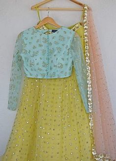 Lengha Pink, Indian Bridal Lengha, Pearl Lehenga, Bridal Lengha, Lehnga Dress, Kids Frocks Design, Kids Dress Wear, Pale Turquoise