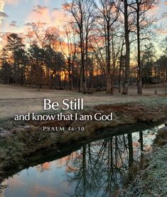 the words be still and know that i am god