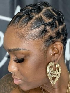 Follow for more Black Wedding Makeup, Black Natural Hair Care, Braids With Shaved Sides, Dreadlock Styles, Dread Hairstyles