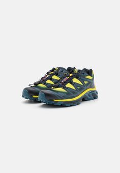 Salomon XT-6 SKYLINE UNISEX - Sneakers - carbon/sunny lime/sulphur spring Low Carbon, Sunnies, Sneakers