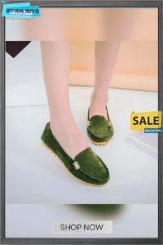 Plus Size Women Flats Shoes Candy Color Slip On Flat Comfortable Loafers Shoes Green Pointed Toe Casual Loafers, Casual Green Flats With Flat Heel, Green Slip-on Casual Flats, Casual Green Slip-on Flats, Casual Green Pointed Toe Flats, Green Slip-on Moccasins With Flat Heel, Casual Green Loafers With Round Toe, Green Casual Flat Heel Moccasins, Green Slip-on Moccasins For Spring