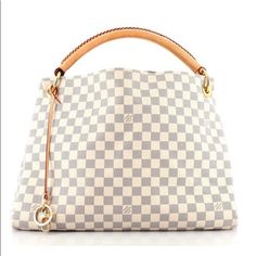 100% Authentic Louis Vuitton Artsy Damier Azur Very Good Condition Same Condition Shown In The Picture No Piping No Cracks Inside Clean . Base Length: 16.5 Inheight: 13 Inwidth: 7inch Drop: 5 In Includes Dust Bag!! Louis Vuitton White Checkered, Louis Vuitton Metis, Louis Vuitton Delightful, Louis Vuitton Artsy Mm, Louis Vuitton Artsy, Louis Vuitton Purse, Bags Louis Vuitton, Louis Vuitton Damier Azur, Hobo Handbags