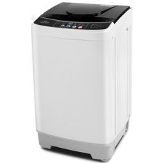 a white washing machine on a white background