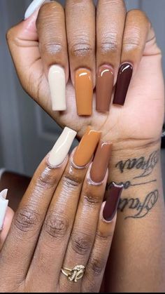 Fall Nail Ideas, Birthday Hairstyles, Cute Nails For Fall, Glamour Nails, Seasonal Nails, Fall Nail Art, Fall Nail Colors