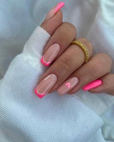 Pink Nail Art Designs, Fall Gel Nails, Pink Nail Art, Simple Acrylic Nails, Classy Acrylic Nails