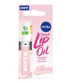 Nivea Lip Gloss, Labello Lip Oil, Lip Oil Nivea, Gloss Nivea, Nivea Lip Oil, Clear Glossy Lips, Lip Oils, Lip Balm Collection, Eos Lip Balm