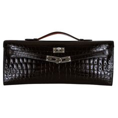 Hermes Crocodile Bag, Hermes Crocodile, Kelly Cut, Luxury Bags Collection, Crocodile Bags, Hermes Bags, Hermes Bag, Bags Designer Fashion