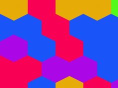 an image of colorful hexagons with different colors