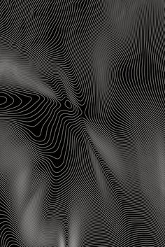 an abstract black and white background with wavy lines