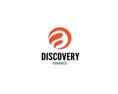 the discovery finance logo is shown in red and black, with an orange circle above it