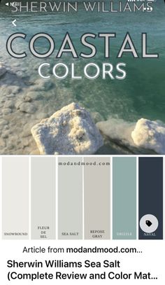 the color scheme for coastal colors