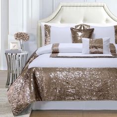 Glitter Flip Sequins Comforter Set Bedroom Vibes, Luxurious Bedroom, King Bedding Sets