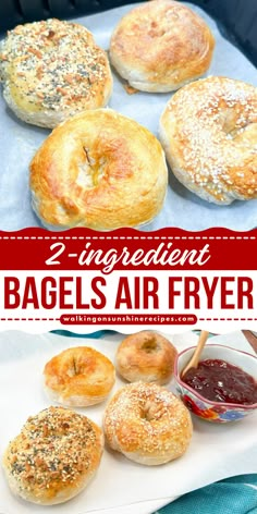 Discover the ultimate shortcut to homemade bagels with this effortless recipe for 2-ingredient bagels air fryer. Air Fryer Bagels, Bagel Recipe Easy, Bagels Recipe, Bagel Toppings, Bagel Bites, Breakfast Bagel, Homemade Bagels, Bagel Recipe