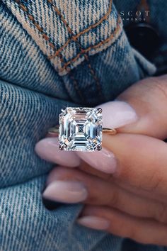 Asher Diamond Engagement Ring, Asher Cut Engagement Ring Gold, Ascher Cut Engagement Ring Halo, 5 Carat Asscher Engagement Ring, Asher Engagement Ring, Asscher Diamond Ring, 7ct Engagement Ring, Asscher Cut Solitaire Diamond Ring