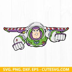 an image of buzz lightyear flying through the air