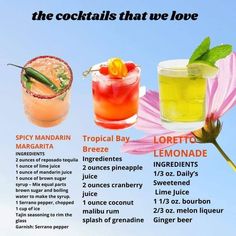 the cocktails that we love