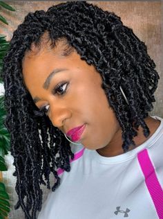 Croshay Braids, Short Crochet Braid Styles, Short Crochet Braids Hairstyles, Individual Crochet Braids, Short Crochet Braids, Crochet Curls, Crochet Twist