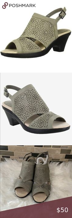 Easy Street Women's Linda Slingback Dres… Easy Street Women's Linda Slingback Dress Casual Sandal with Cutouts Sandal, Grey, 7 M US, Gray easy street Shoes Sandals Gray Slip-on Sandals With Arch Support, Gray Non-slip Synthetic Sandals, Street Shoes, Easy Street, Casual Sandals, Women's Shoes Sandals, Slip On Sneaker, Shoes Sandals, Casual Dresses