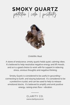 Smoky Quartz Crystal Meanings and Metaphysical Properties Smokey Quartz Meaning, Smoky Quartz Properties, Crystal Therapy Healing, Crystal Seashells, Quartz Properties, Oracle Tarot