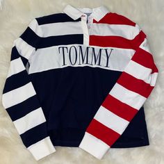 Good Condition Never Used Does Have Some Pinkish Stains On The Buttons From Rubbing With Something In My Closet Doesn’t Come With Tags Size: Small ( I Am 5’1 & Weight 120) Tommy Hilfiger Long Sleeve Shirts, Tommy Hilfiger Long Sleeve, Tommy Hilfiger Tops, Shirt Color, Long Sleeve Shirt, Sleeve Shirt, White Black, Tommy Hilfiger, White And Black