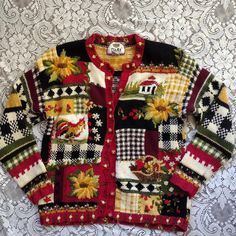 Vintage Sweaters Aesthetic, Colorful Knitwear, Grandma Core Aesthetic, Sweaters Aesthetic, Vintage Christmas Sweater, Clothing Board, Vintage Christmas Sweaters, Grandma Fashion, Alternate Universe