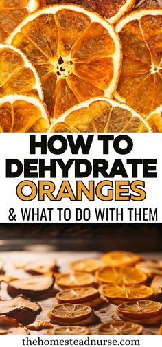 how to dehydrate oranges and what to do with them