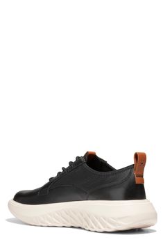 A casual yet refined silhouette is fashioned from durable materials and features lightweight cushioning, boosting the versatility of this staple derby sneaker. GrandFoam cushioned midsole Leather upper/textile lining/rubber sole Imported Casual Slip-resistant Sneakers With Plain Toe, Cole Haan Zerogrand, White Caps, Sneaker Men, Cole Haan, Nordstrom Rack, Derby, Rubber Sole, Leather Upper