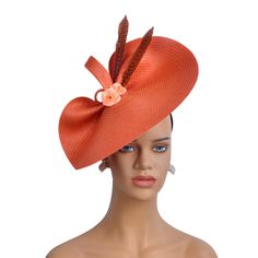 Hello!Welcome to our shop of  365daysCreations product information: Season:All Season Gender:Female Occasion:Party,Wedding,Melbourne cup,Kentucky Derby Material:PP straw,feathers,silk flowers With 1.2cm satin headband at the back Color:orange Derby Hats Fascinators, Church Hat, Hat Fascinator, Satin Headband, Tea Party Hats, Melbourne Cup, Wedding Fascinators, Fascinator Hat, Kentucky Derby Hat