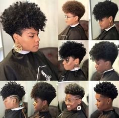 Lady Haircut, Cabello Afro Natural