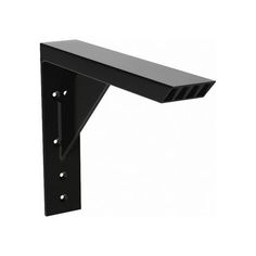 an image of a black shelf bracket