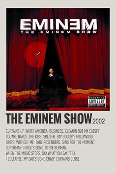 eminnam presents the eminen show poster