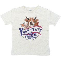 It's the best time of year- state fair time! Get ready for all the memories with this vintage-inspired, super soft tee. Customize your tee so you can remember your favorite state fair and everything that comes with it. With its quality and lightweight fabric, this is the perfect tee to layer under a flannel or coat this fall! Sizes available include: 2T, 3T, 4T, 5T, XS (4-6), S (6-8), M (8-10), L (10-12)  **Clothing has been reviewed as true to size.  WHAT MAKES US DIFFERENT? - Our clothing is i 4-h Poster Ideas, School Fair, Summer Fair, County Fair, Poster Ideas, State Fair, The Memories, Fall 2024, Lightweight Fabric