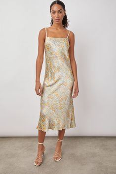 Rails Clothing, Summer Meadow, Floral Slip Dress, Midi Slip Dress, Mid Dresses, Look Your Best, Chic Boutique, Gold Dress, Boutique Dresses