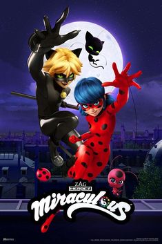 an animated movie poster with two characters