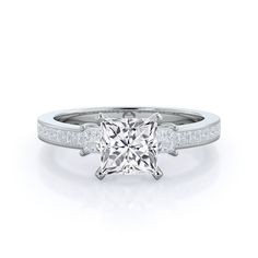 https://embed.imajize.com/5079805 Minimal Engagement Ring, Engagement Rings Princess, Sparkly Ring, Lab Diamond Engagement Ring, Gorgeous Engagement Ring, Contemporary Ring, Engagement Rings Platinum, Classic Engagement Rings, Cushion Cut Diamonds