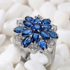 New Gorgeous!! Blue And Clear Cz's Ring In Silver Plating. Very Very Shiny And Brilliant!! Very Unique And Different. Suitable For All Occasions. Suitable For Most Ages. Perfect As A Gift Or For Yourself. Nwt Cz Ring, Womens Jewelry Rings, Fairy Tale, Blue And Silver, Color Blue, Plating, Women Jewelry, Ring, Silver