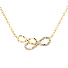 The Swarovski Crystal Double Infinity Pendant Necklace is a beautiful and stylish piece of jewelry that features a double infinity symbol-shaped pendant adorned with sparkling Swarovski crystals. The pendant is beautifully crafted with high-quality metal and carefully set with Swarovski crystals, which add a touch of glamour and sophistication to the necklace's overall design. The double infinity symbol creates a timeless and classic look that adds to the pendant's overall elegance and beauty. T Infinity Necklace With Diamond Accents In Cubic Zirconia, Cubic Zirconia Infinity Necklace With Diamond Accents, Infinity Shaped Cubic Zirconia Necklace With Diamond Accents, Gold Infinity Necklaces With Diamond Accents, Gold Infinity Necklace With Diamond Accents, Formal Infinity Necklace In Cubic Zirconia, Elegant Infinity Necklace For Party, Formal Infinity Cubic Zirconia Necklace, Infinity Necklace With Diamond Accents