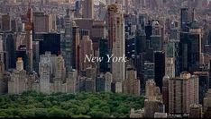 an aerial view of the new york city skyline