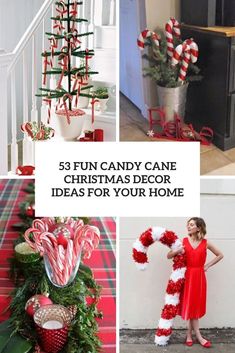 some candy cane christmas decor ideas for your home