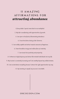 Manifesting Mantras, Amazing Affirmations, How To Believe, Quotes Dream, Attracting Abundance, Abundance Affirmations, Morning Affirmations, Law Of Attraction Affirmations