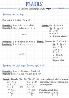 an exercise sheet with the formulas for two different types of numbers and their corresponding expressions