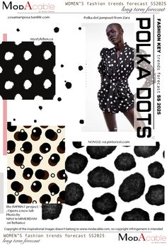 SS25 fashion print Polka dots - ModaCable Ss24 Fashion Trends Women, Ss25 Trends, Interior 2024, Trends 2025, Dots Fashion, Fashion Trend Forecast, Color Trends Fashion, Polka Dots Fashion, Fashion Forecasting