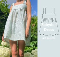 the babydoll dress sewing pattern is easy to sew