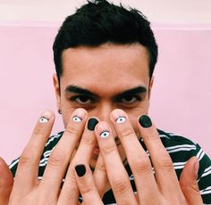 Short Masc Nail Designs, Clear Nails With Design Men, Short Nails Men, Mens Acrylic Nails, Painted Nails Men, Mens Nails Painted, Men’s Nails Art, Male Nails Design, Men Nails Art