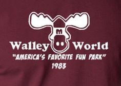 the back of a maroon shirt with an image of a moose's head on it