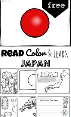 the free printable read color and learn japan